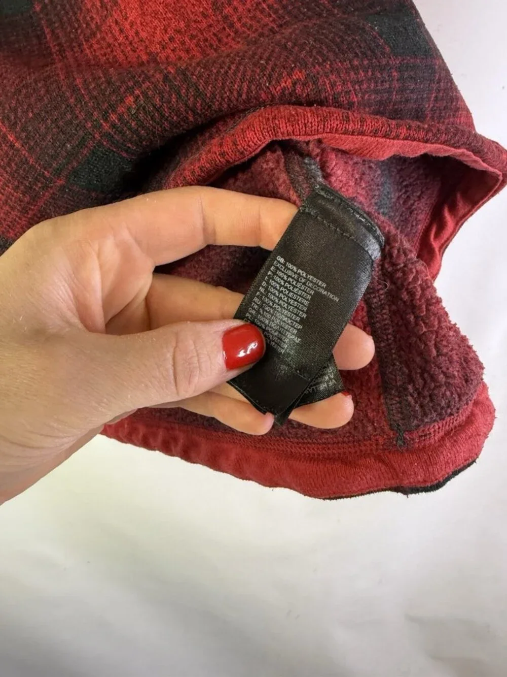 The North Face Buffalo Plaid Quarter Zip Sweatshirt Jacket